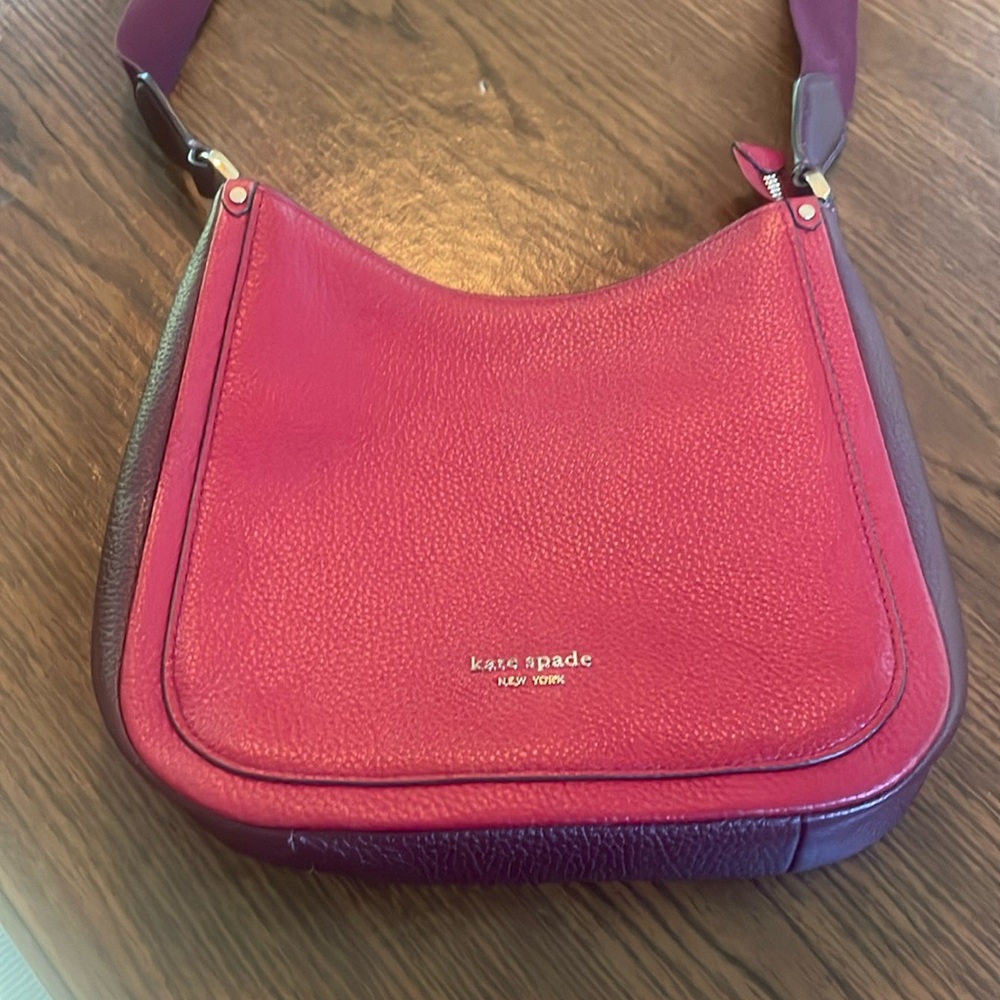 Kate Spade 2 tone leather crossbody bag